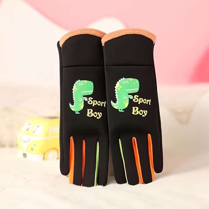 Winter Gloves Color Black Applicable People M   3 To 7Y