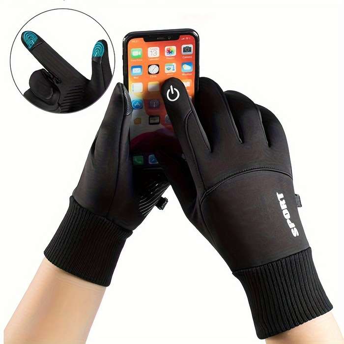 Winter Gloves Color Black Size One To Size