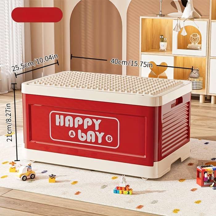 Storage And Organizationmodel Red   Foldable   Width 40Cm 15.75In   Wheels X 4