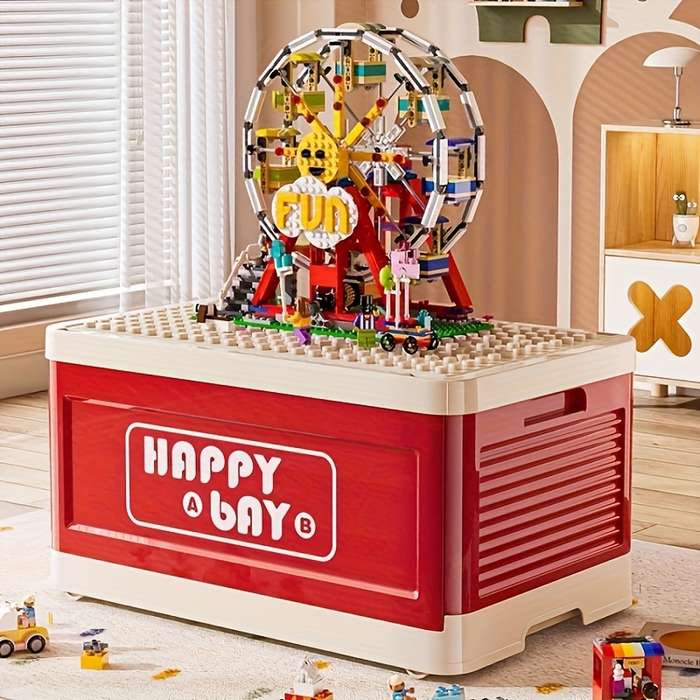 Storage And Organizationmodel Red   Foldable   Width 40Cm 15.75In   Wheels X 4