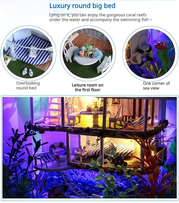 Building Toy Architectural Model Toy Set Style Hawaii Villas