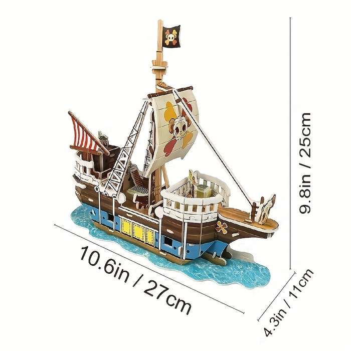 3D Jigsaw Puzzle Model Ship