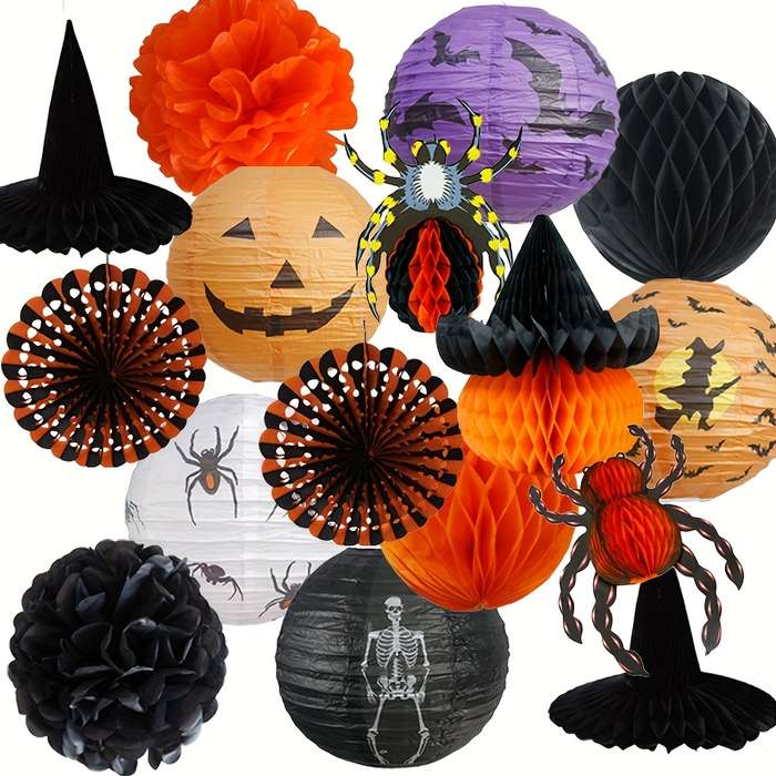 Halloween Decorations Color 16Pcs Halloween Set 1