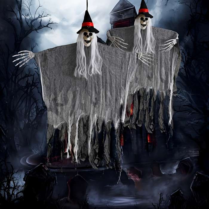 Halloween Decorations Style 3 Pack Black, Purple And White