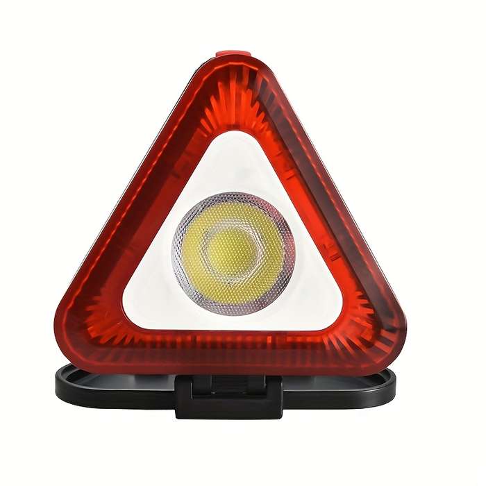 1pc 2in1 Warning Light Flashlight Using 3 AA Dry Batteries Powered Hook Magnetic Adhe