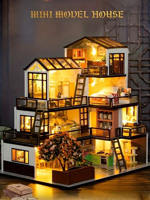 Building Toy Architectural Model Toy Set Items Dream Town Add  Tools
