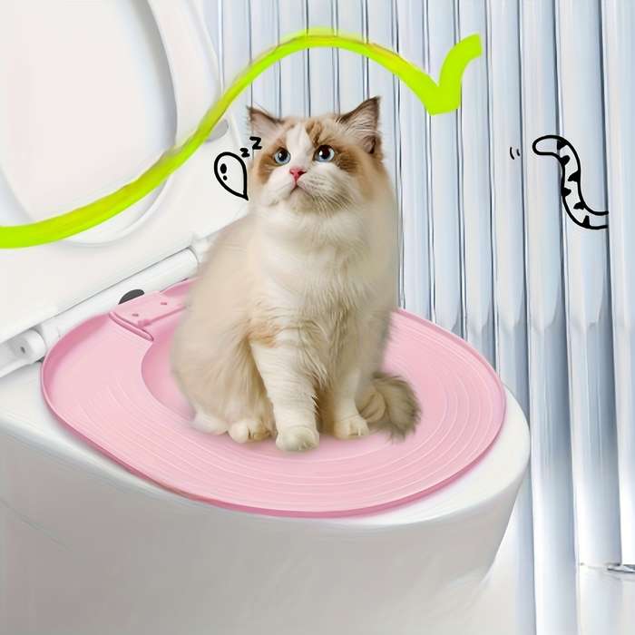 Pet Supplies Color Blue    Cat Toilet Training Basin  Add  2 Strong Suction Cups Size Set