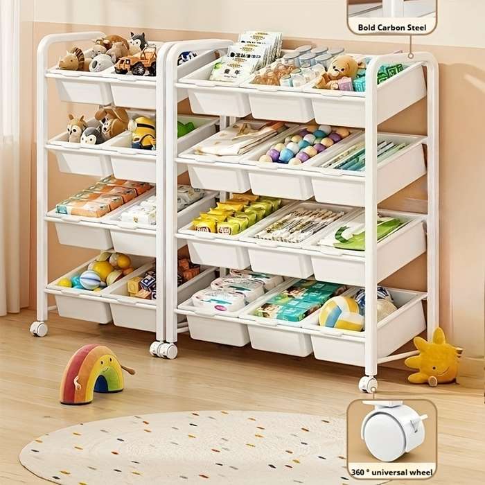 Storage And Organizationmodel Three Rows Of 4 Layers  12 Boxes