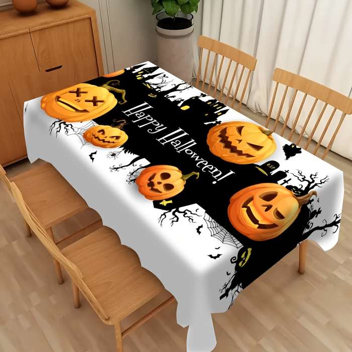 Halloween tablecloth decoration size 55.1 x 70.8in or 140 x 180cm