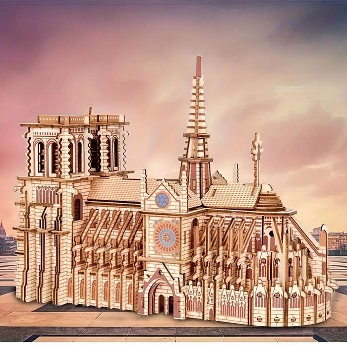 Building Toy Architectural Model Toy Set Items 3D Model Assembly Kit