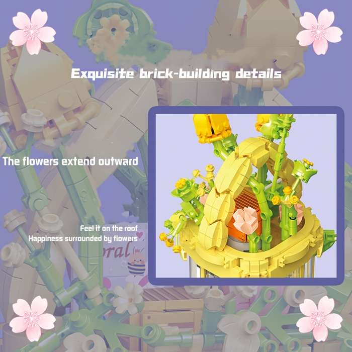 Building Toy Architectural Model Toy Set Style Greenhouse