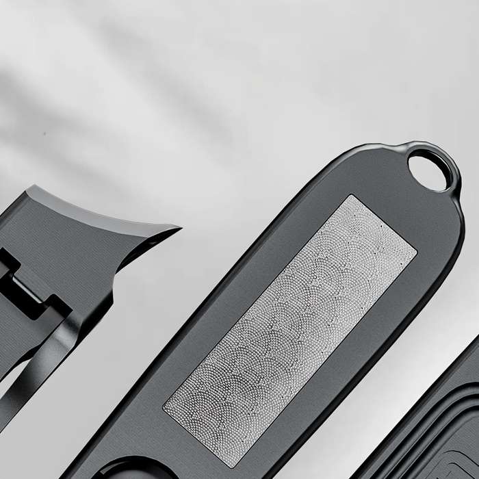 1pc nail clippers ergonomic nail scissors with file non-slip push-pull switch suitable for f