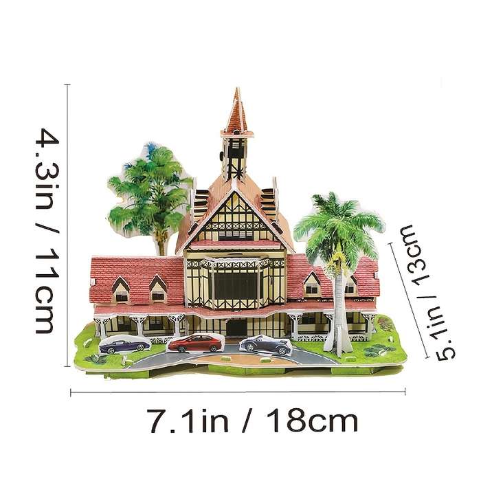 Building Toy Architectural Model Toy Set Model Zhjf A023