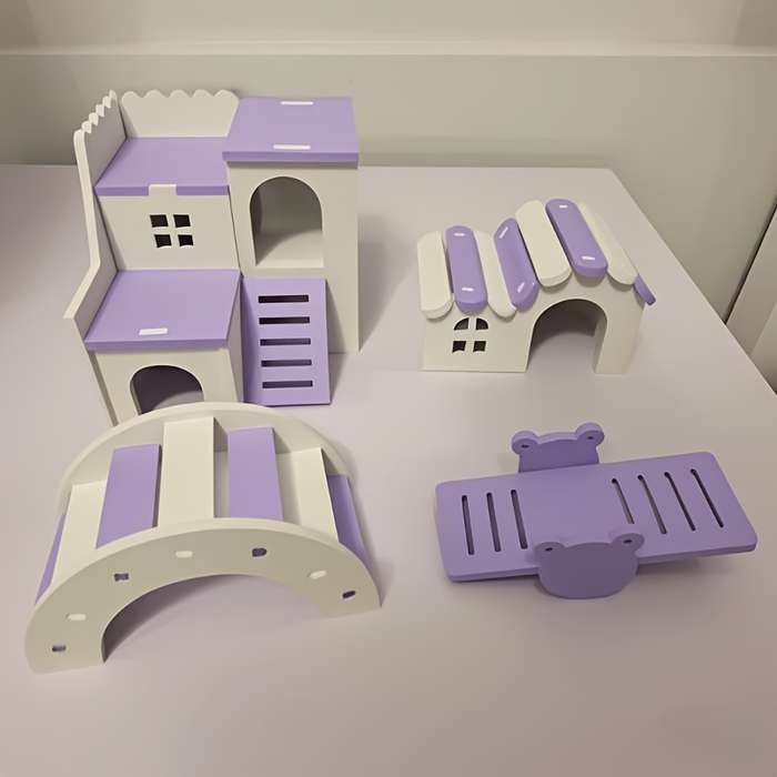 Pet Supplies Items Five  Piece Set    Purple