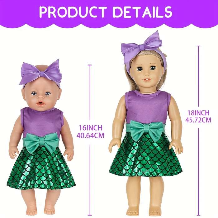 Toy Doll Style Q18 1011 Mermaid Skirt