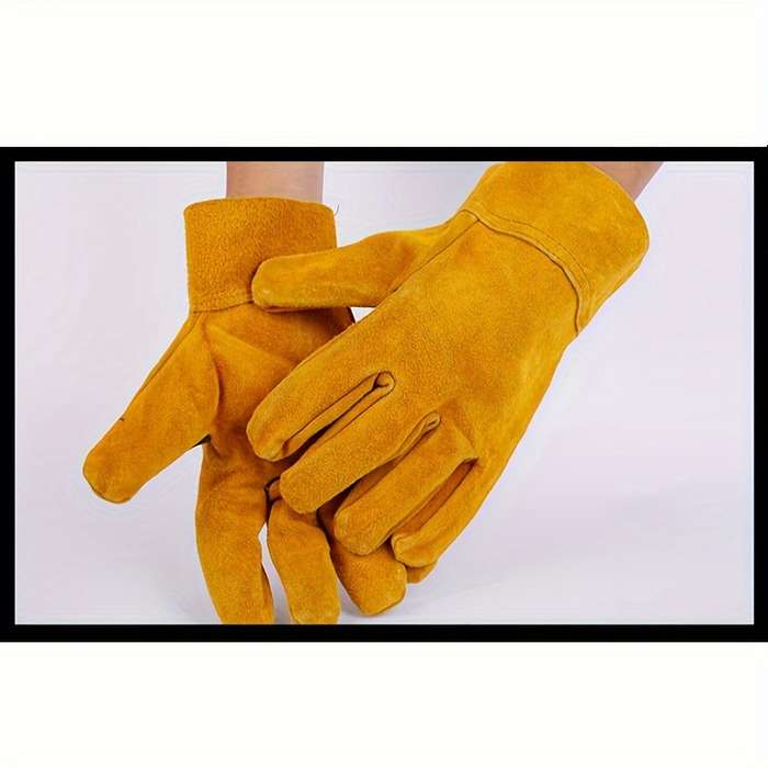 Work Gloves Color Yellow