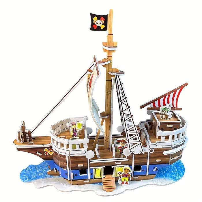 3D Jigsaw Puzzle Model Ship