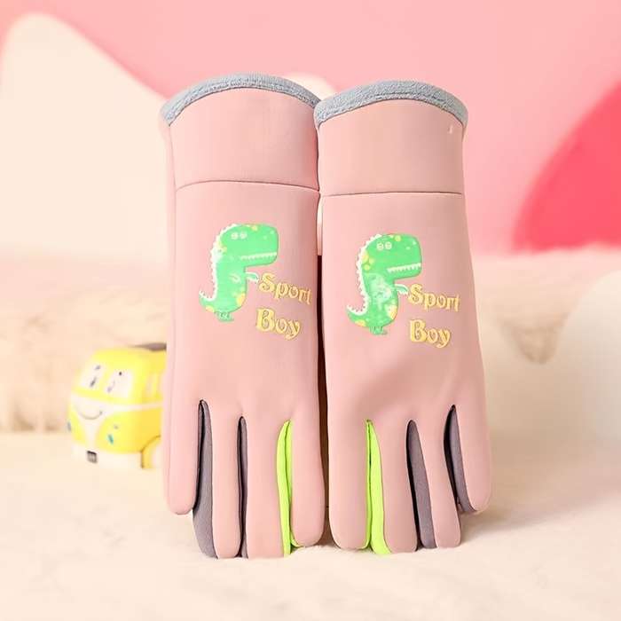 Winter Gloves Color Blue Applicable People M   3 To 7Y