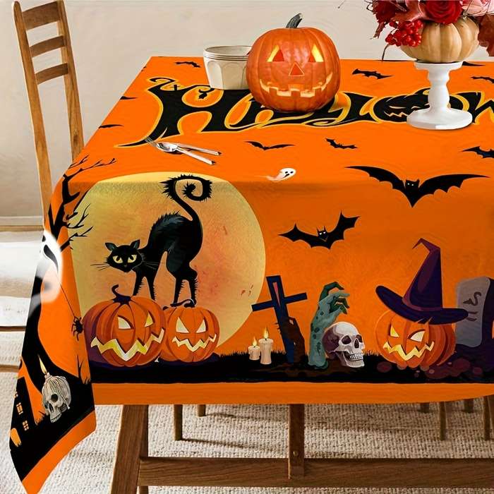 Halloween tablecloth decoration size 150x230cm