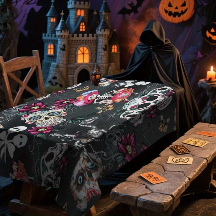 Halloween tablecloth decoration size 90 x 140cm or 35.43 x 55.11inch