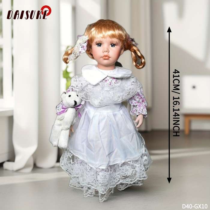 Toy Doll color Red Victorian ornate