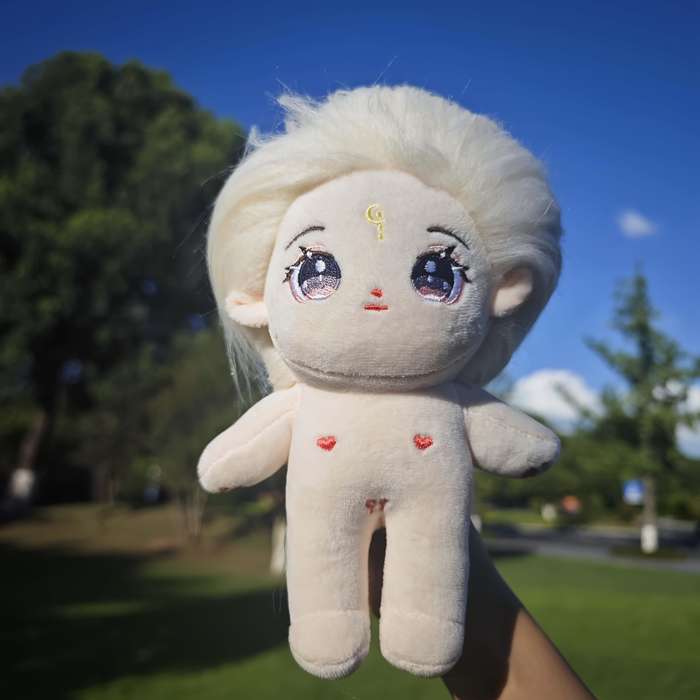 Toy Dolls Style Qingyan white short hair humanoid doll excluding wig  clothes and accessories