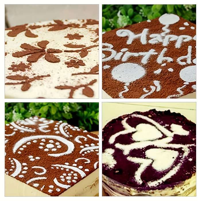 Suitable For Baking Molds Items 4Pcs Cake Topper Molds