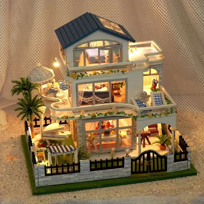 Building Toy Architectural Model Toy Set Color Style1
