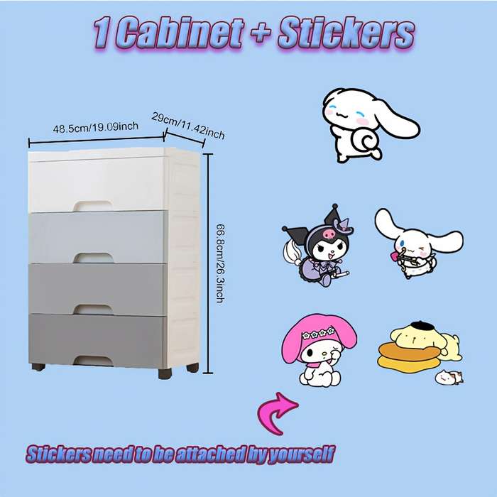 Storage And Organizationcolor Macaron Color Model 5 Floors