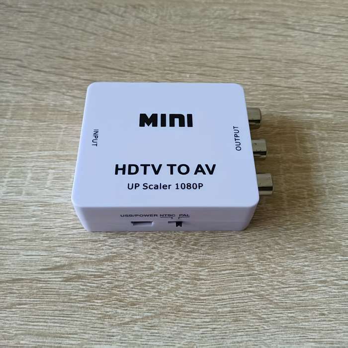 1pc 1080P HDTV to RCA Adapter Plug Play AV Converter with USB Charging Supports PAL NTSC f