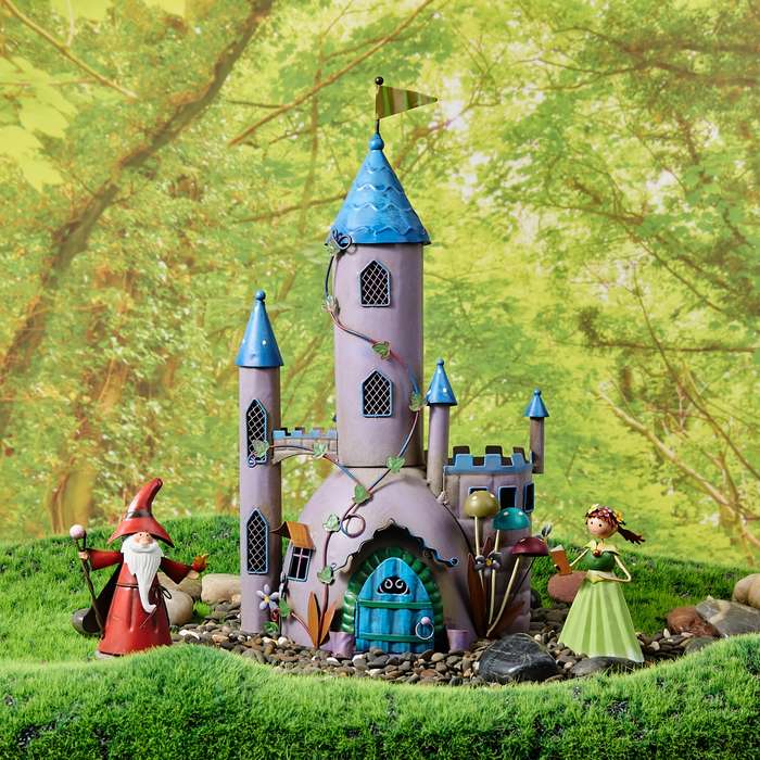 Building Toy Architectural Model Toy Set Style Big Castle Green