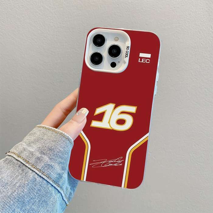 1Pc Mixed Color For iPhone 13 Pro Racing Driver No 16 Phone Case
