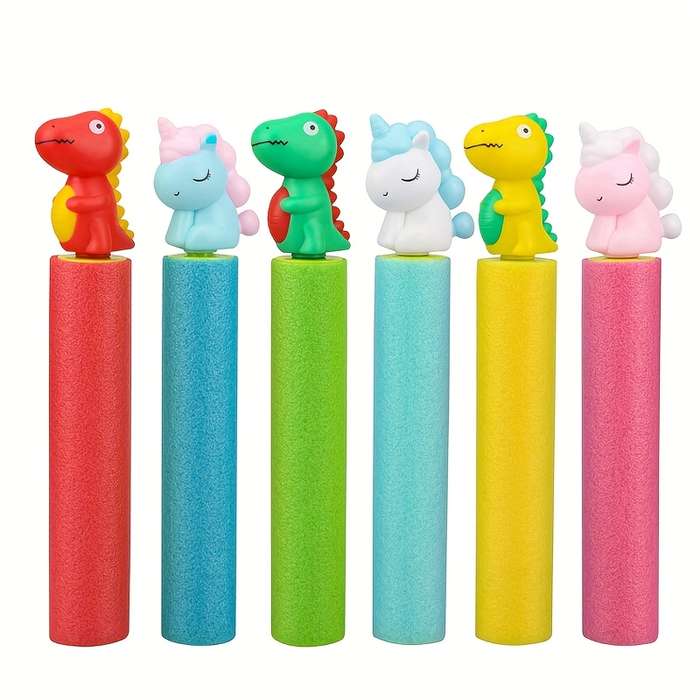 Toy Guns Quantity 6Pcs Dinosaurs And Unicorns