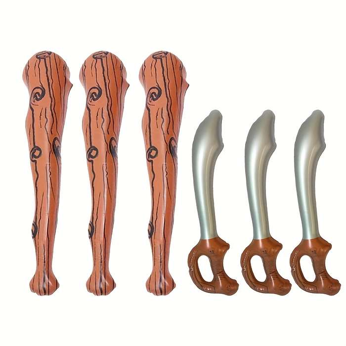 Toy Weapons Quantity 3 Savage Clubs  Add  3 Swords