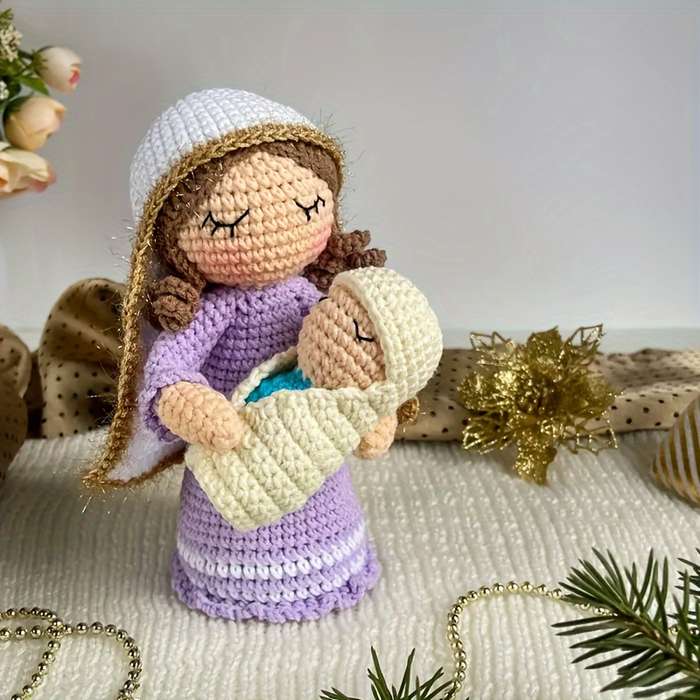 Toy Doll Items Nativity, Mary, Sheep [Set of 4]
