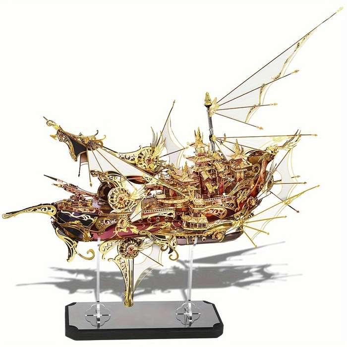 Building Toy Architectural Model Toy Set Style Nine Heavens Boat