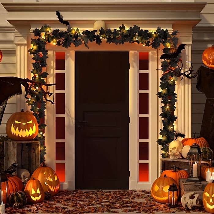 Halloween Decorations Color Warm Lighting