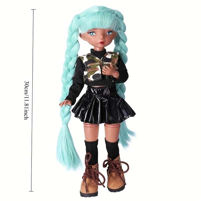 Toy Dolls color Ruffian handsome doll blue hair