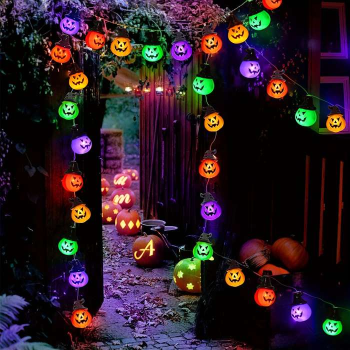 Halloween Decorations Items Colorful Pumpkins