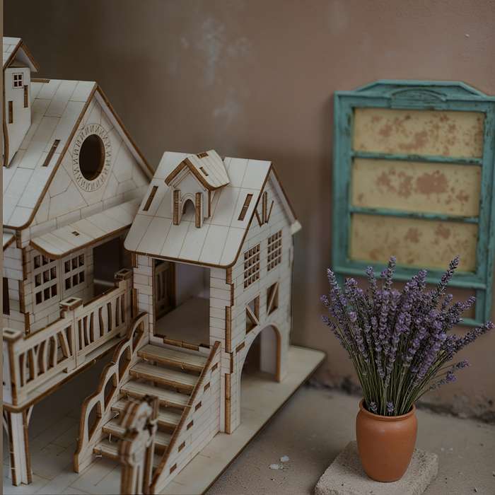 Building Toy Architectural Model Toy Set Items Cottage