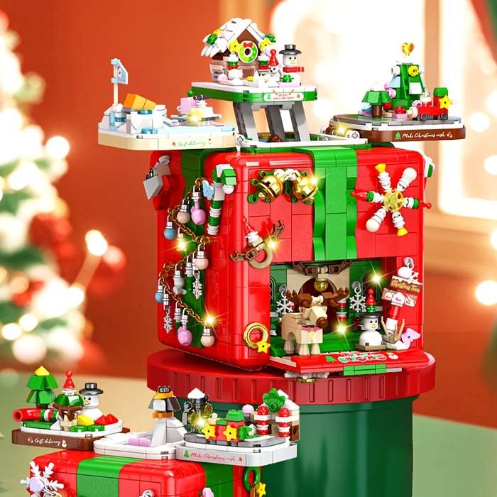 Building Toy Architectural Model Toy Set Model Holiday Season Box 1100Pcs