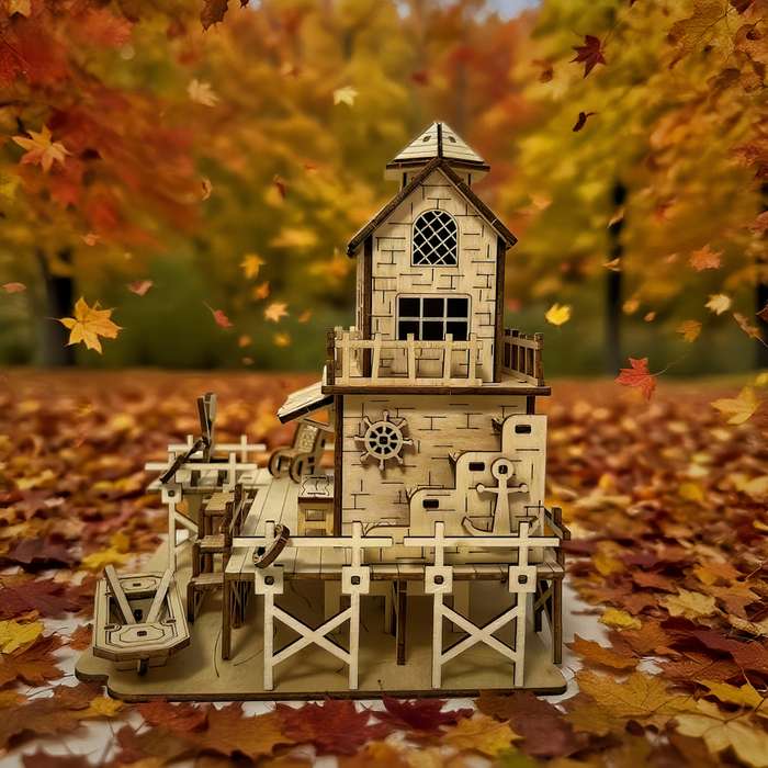 Building Toy Architectural Model Toy Set Items Fisherman S Hut