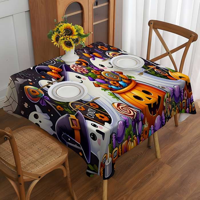 Halloween tablecloth decoration size 140cm x 220cm