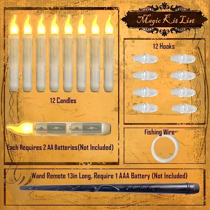 Halloween Decorations Model Halloween Hanging Candle Lamps Quantity 12Pcs