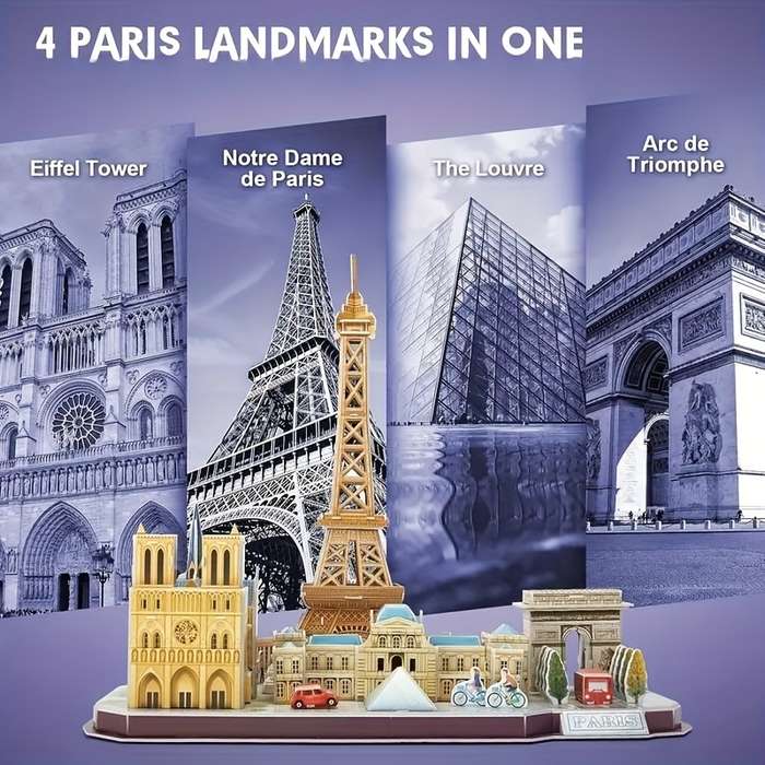 Building Toy Architectural Model Toy Set   Items City Paris