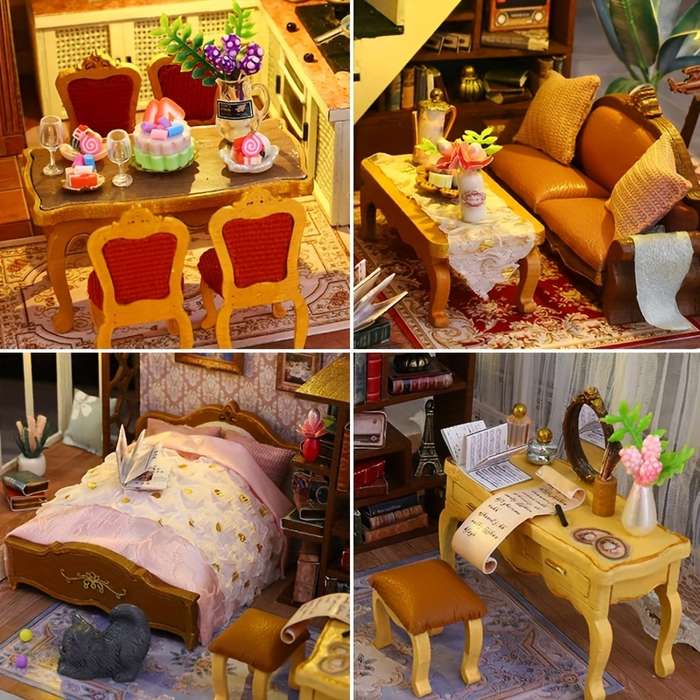 Building Toy Architectural Model Toy Set Color Romantic