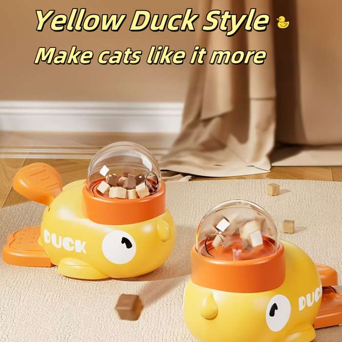 Pet Supplies Style Little Yellow Duck Feeder