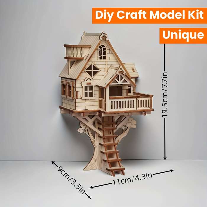 Building Toy Architectural Model Toy Set Model Beautiful Old Tree House