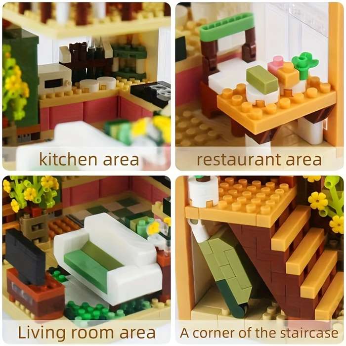 Building Toy Architectural Model Toy Set Quantity 1412Pcs