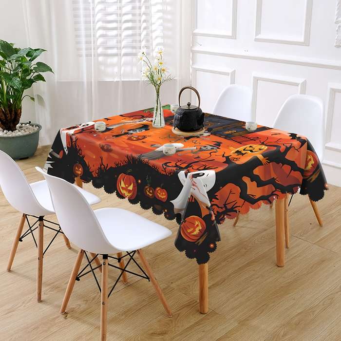 Halloween tablecloth decoration size 140 x 180cm or 55.1 x 70.8in